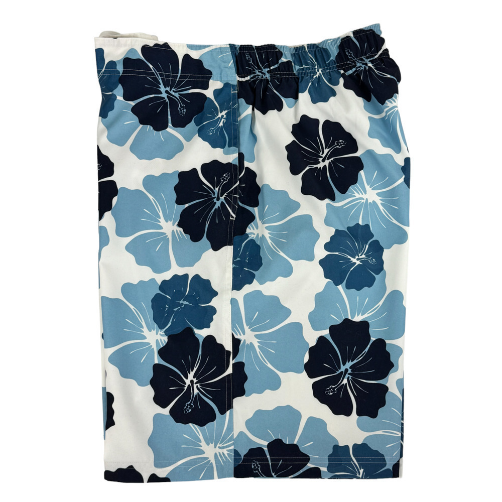 Sonoma Swim Trunk Men XL Life Style Blue Floral Design Board Shorts Hawaiian - Picture 3 of 8